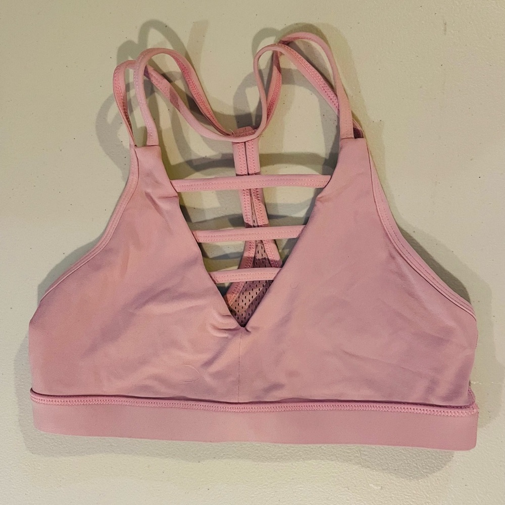GUC ZYIA Pink Grid Bra Size M